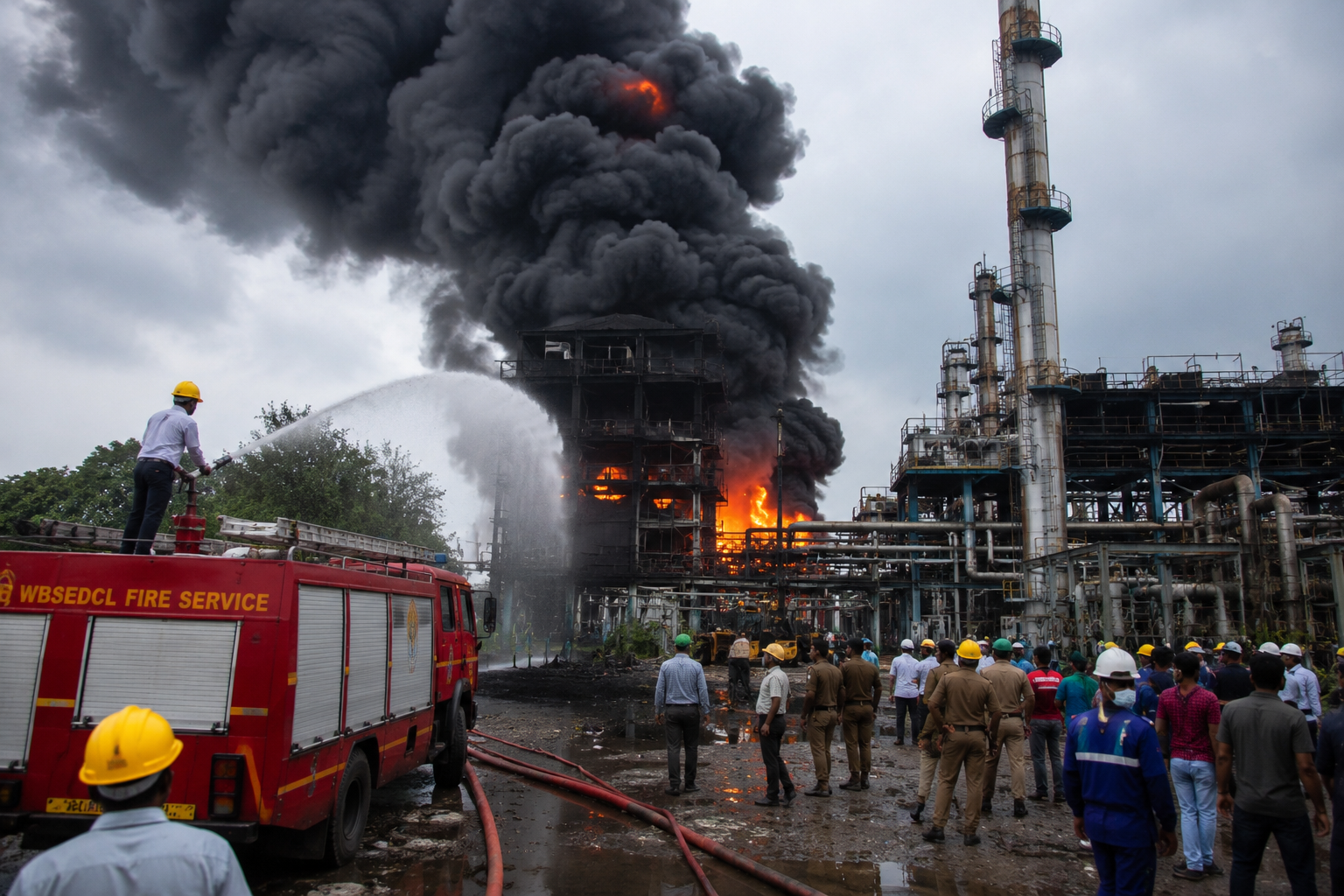 Massive Fire Breaks Out at Indian Petrochemical Plant, Several Workers Injured