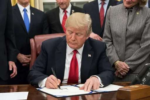 President Donald Trump delivering remarks from the White House.